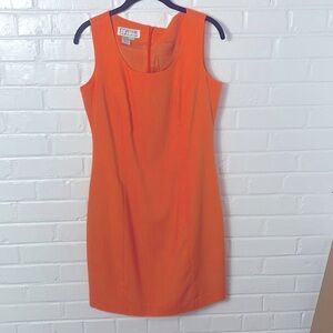 Atrium Vintage‎ orange dress circa 2000, size 6.